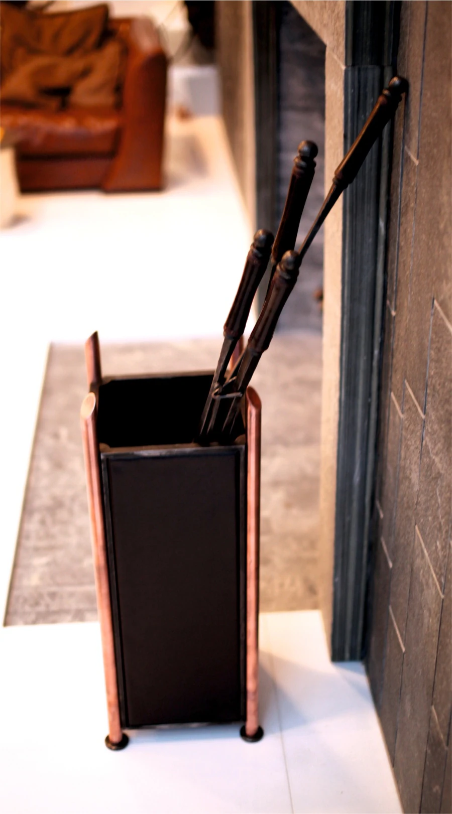 Hotel. Fireplace grills and tools.