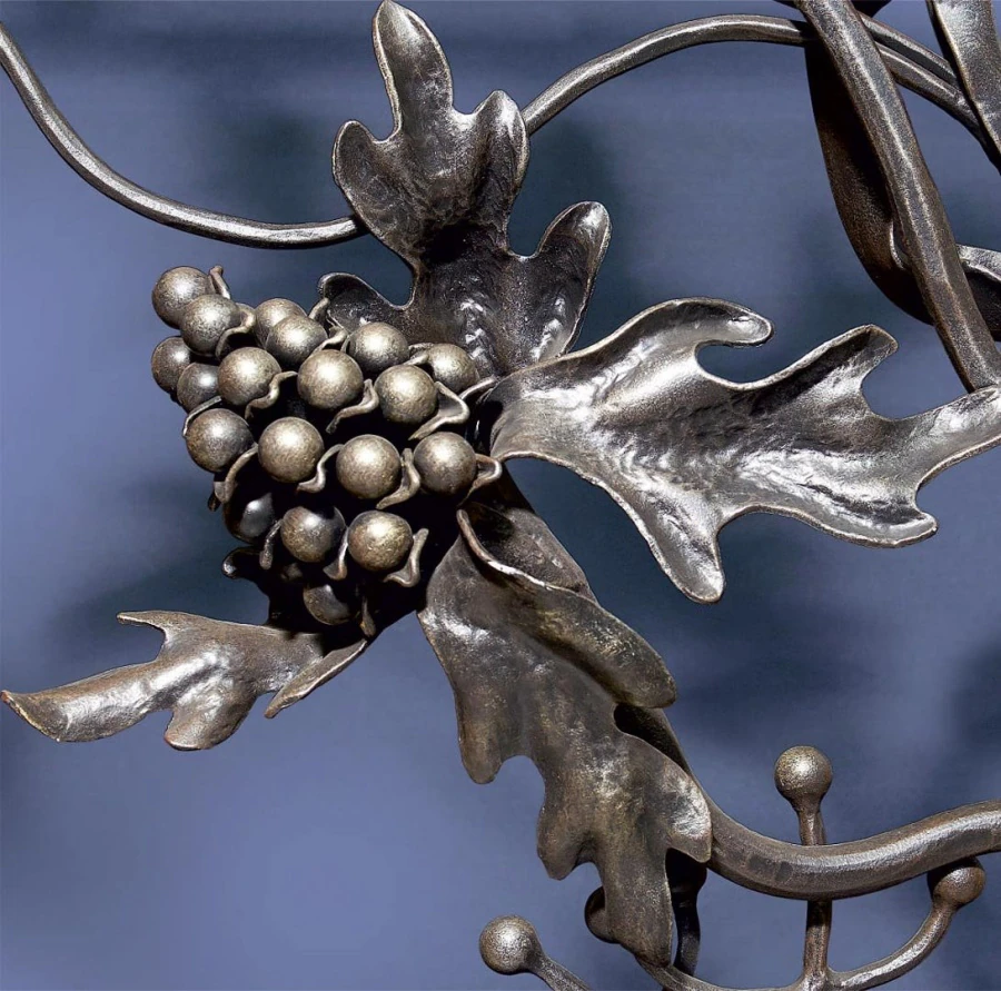 Private residence. Gates, decorative wall.
