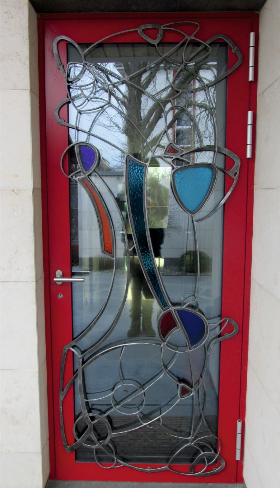 Private residence. Gate with portals.