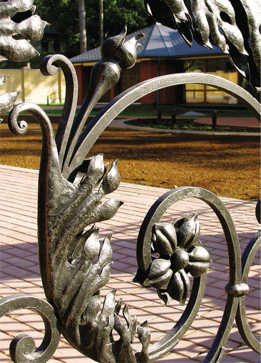 Private residence. Gates, portals, lights.