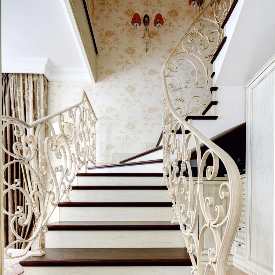 Private residence. Stair railings.