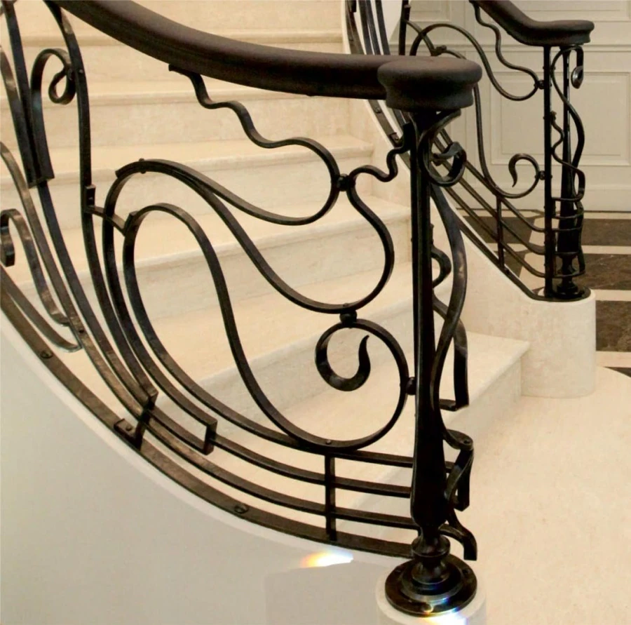 Private residence. Stair railings.