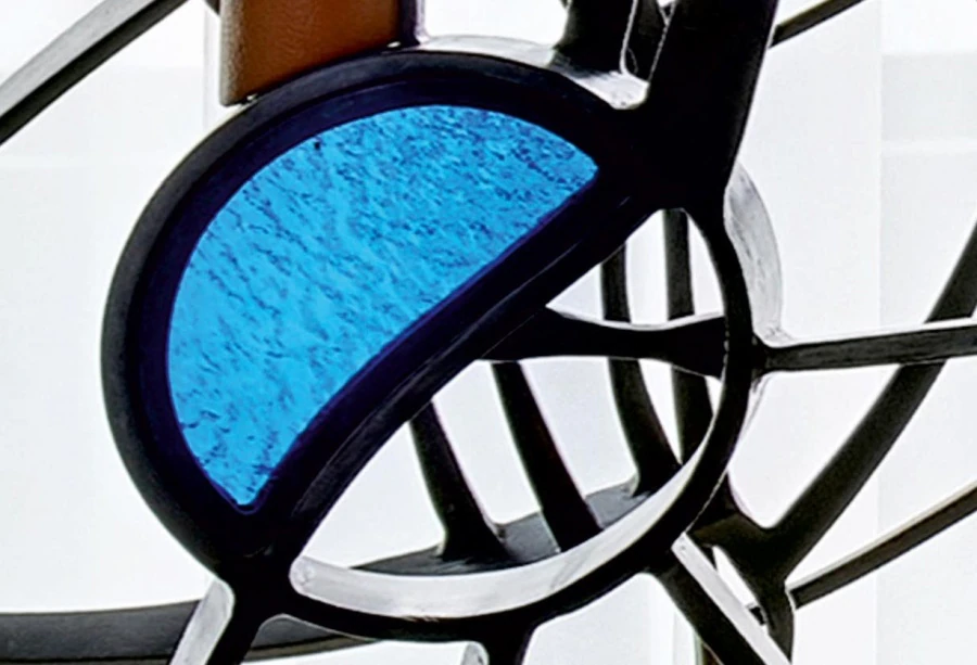 Private residence. Stair railing.