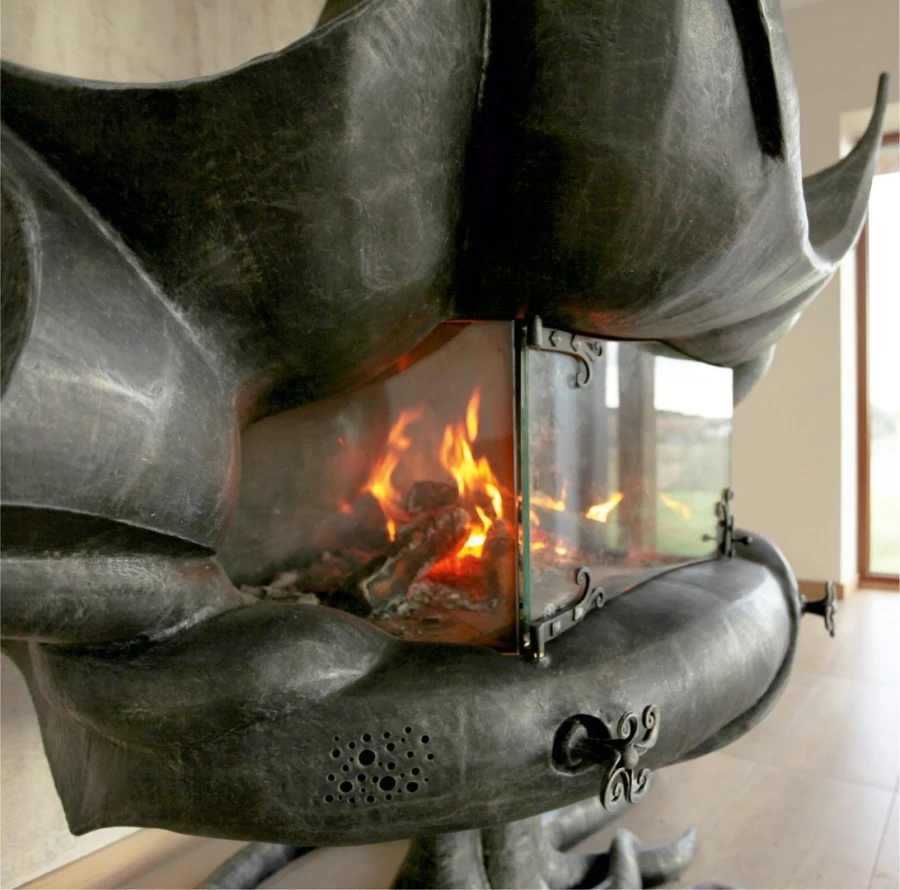 Private residence. Fireplace.