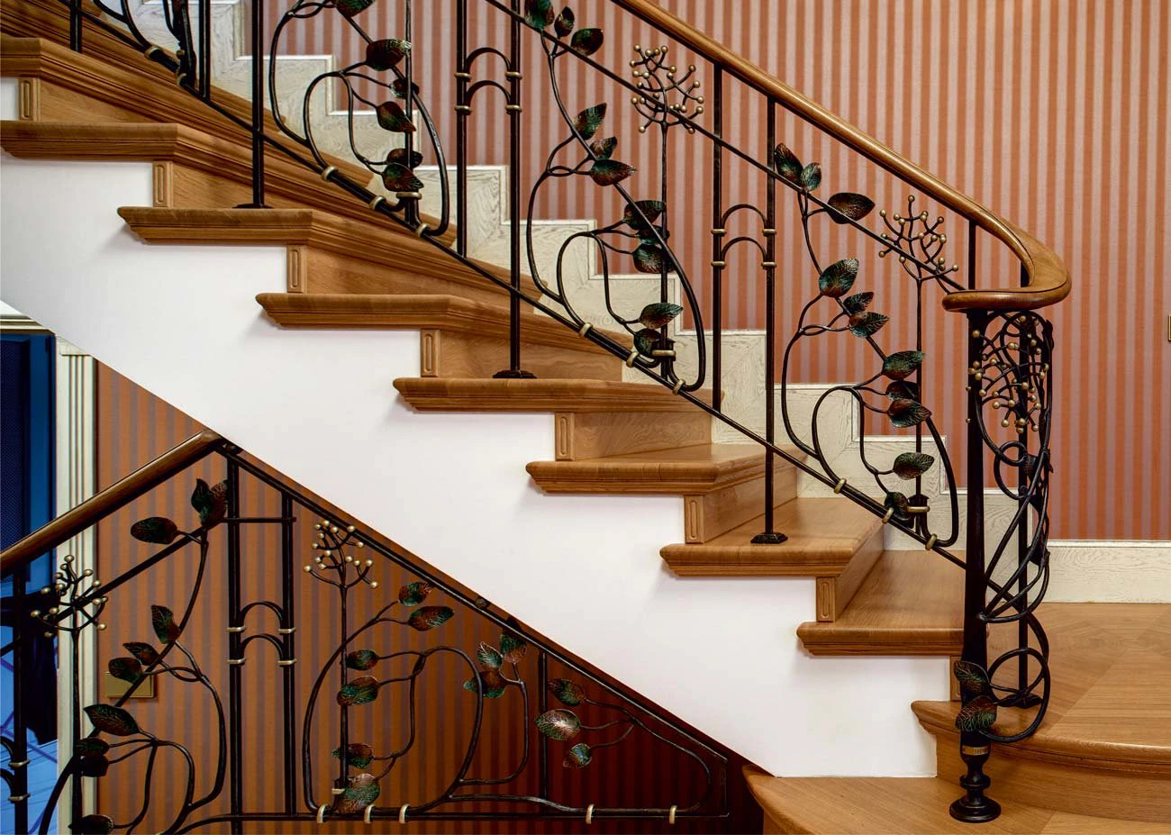 Private residence. Stair railings.