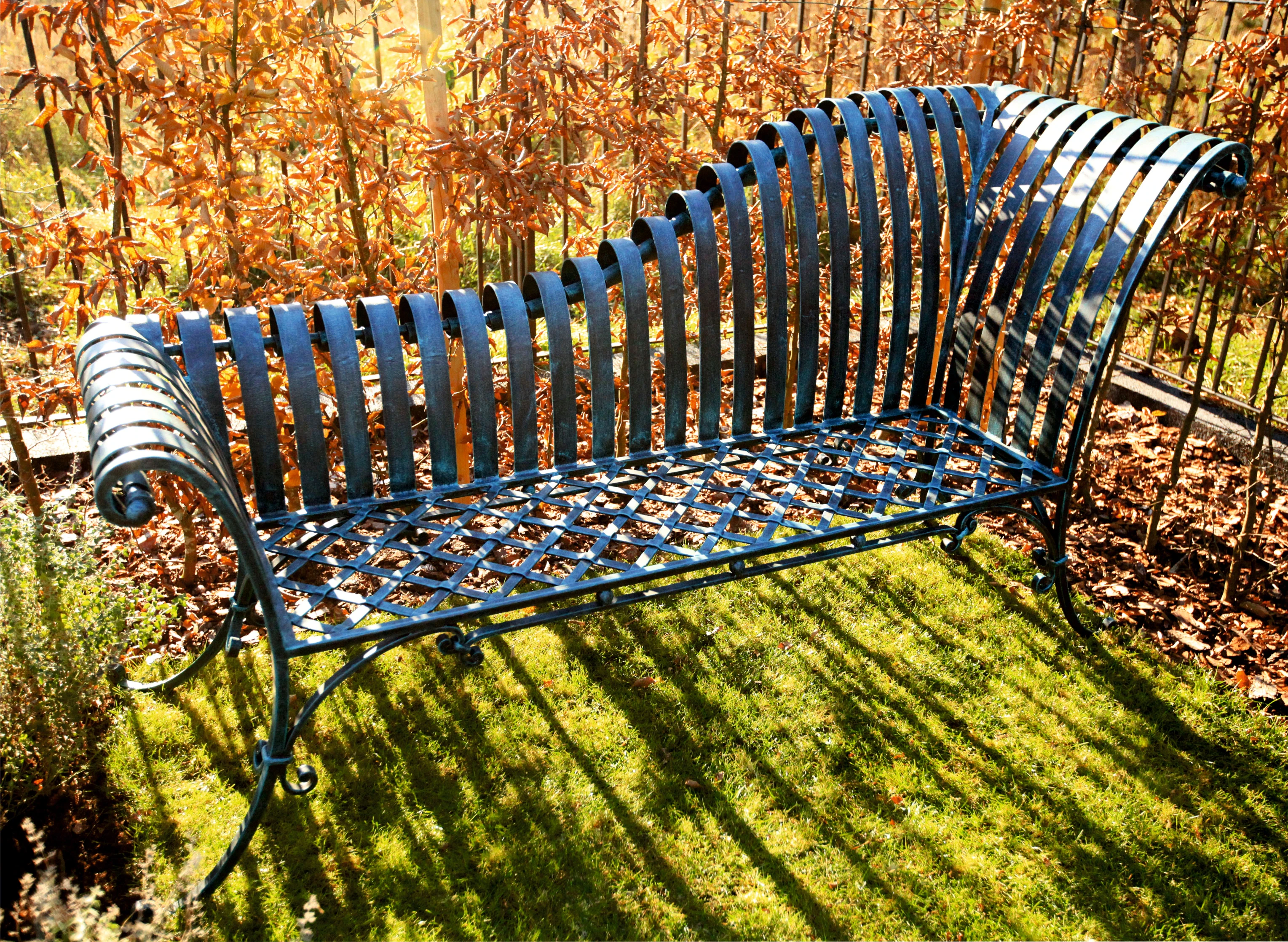 Private residence. Park bench.