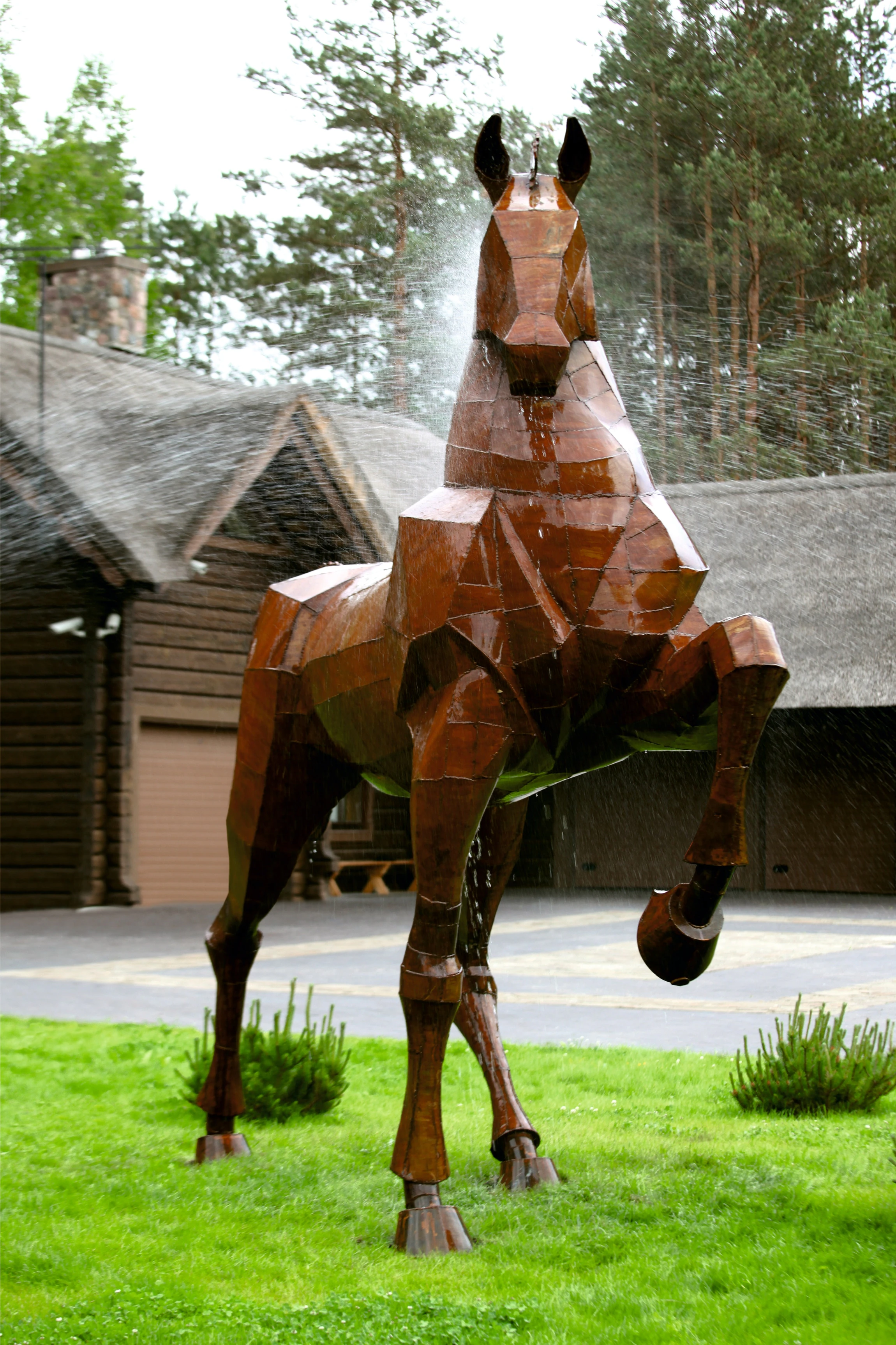 Private residence. Sculpture.