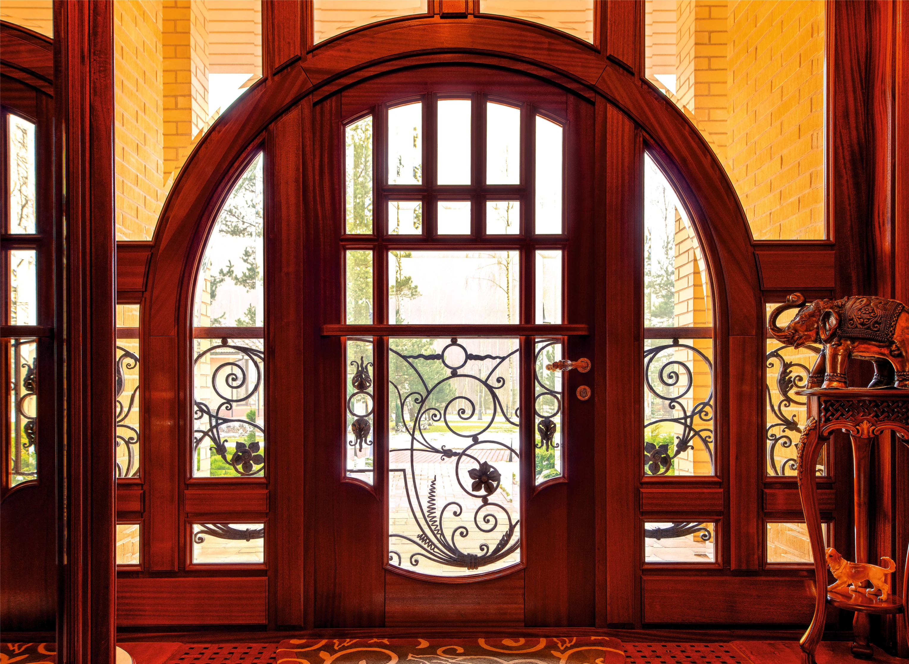 Private residence. Door decorative grilles.